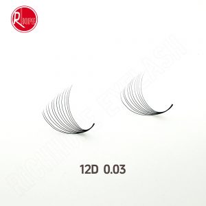 richhope 12D 0.03 premade volume lash fans