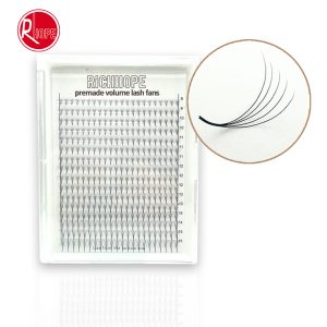 richhope 5D pointy base premade volume lash fans ultra dark black