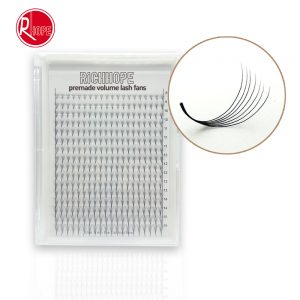 richhope 7D pointy base premade volume lash fans ultra dark black