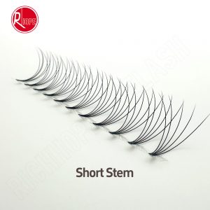 richhope 5D short stem premade volume lash fans ultra dark black
